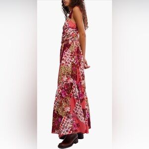Free People Sasha Maxi NWOT strawberry combo